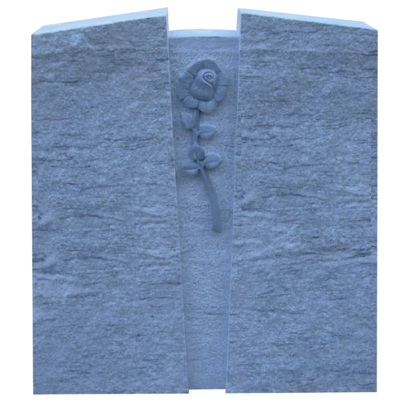 Viscont White mit geflammter Oberfläche und Motiv