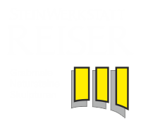 Steinwerkstatt Reiser Logo negativ